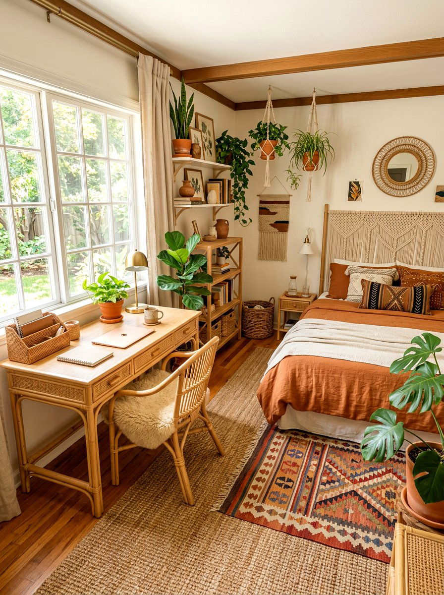 Boho Guest Room Office - 30 guest room office ideas