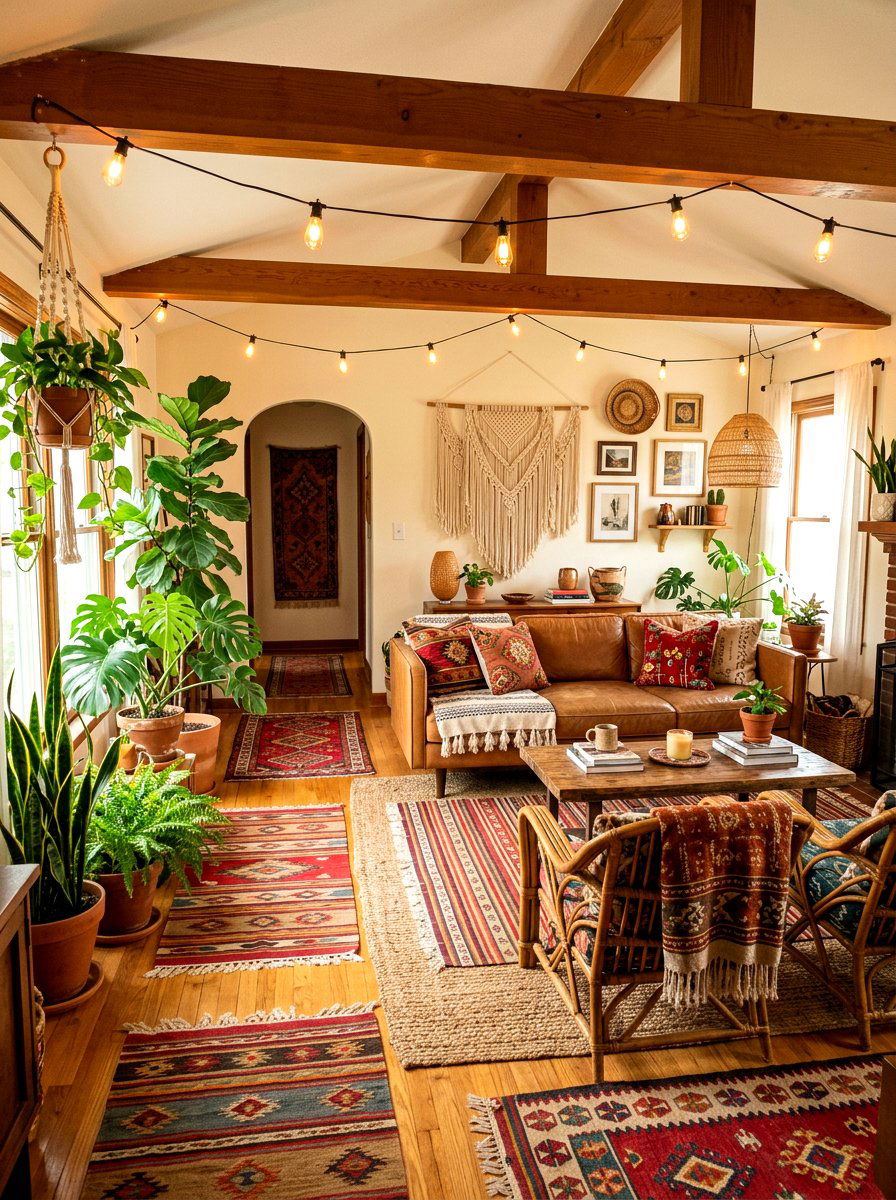 Boho Living Room - 30 viral living room decor ideas