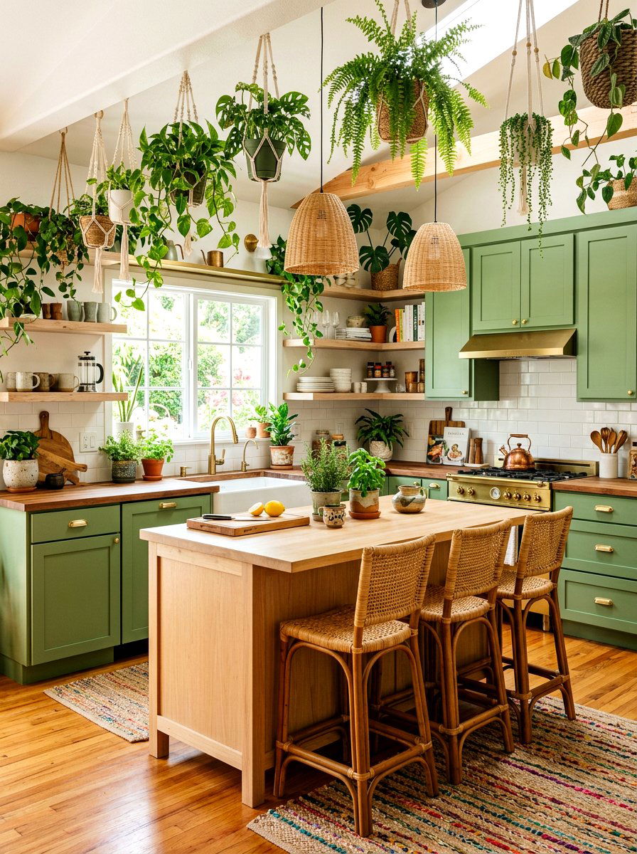 Boho Matcha Kitchen - 30 matcha kitchen ideas