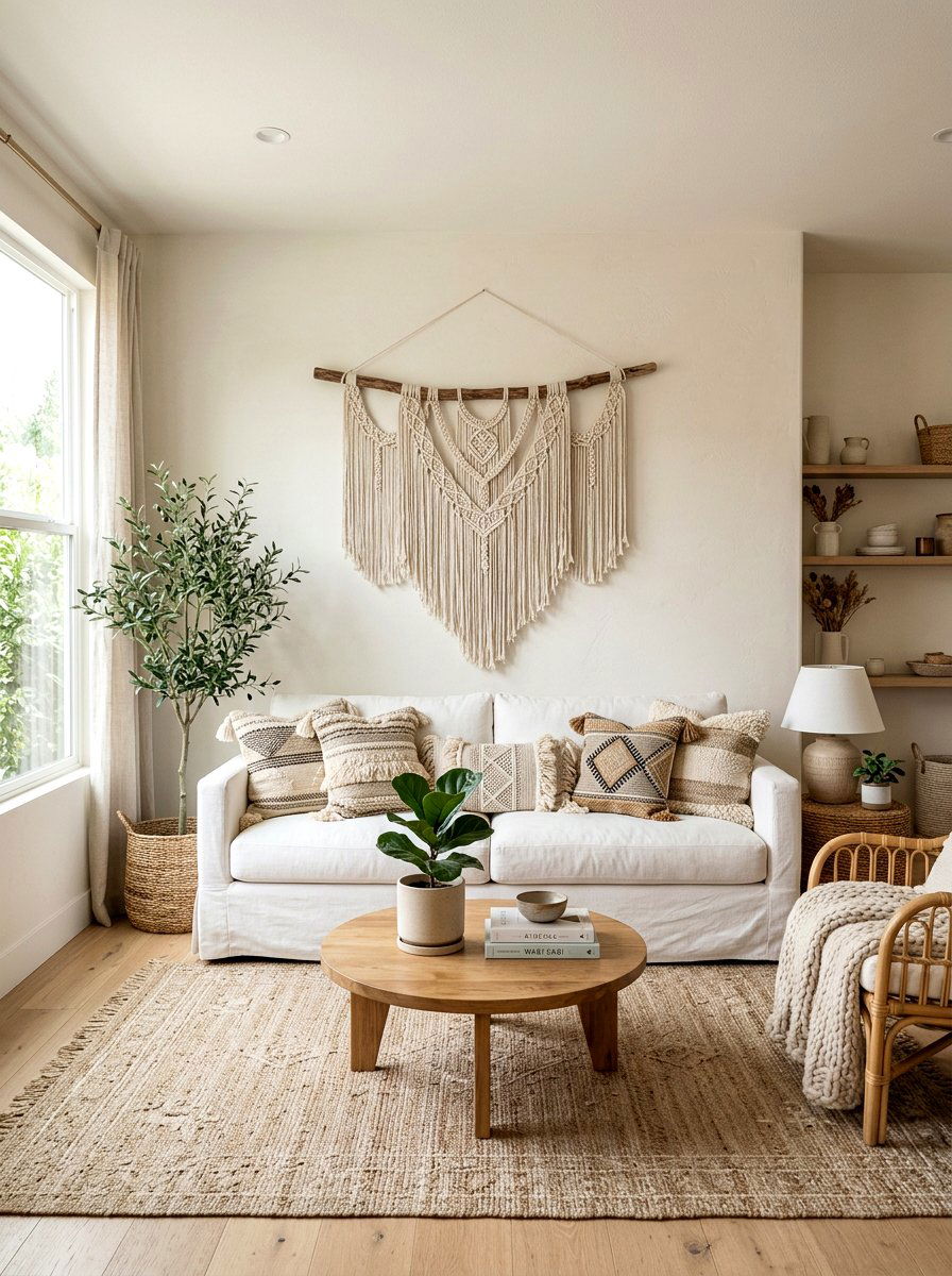 Boho Minimalist Living Room - 30 minimalist living room decor ideas