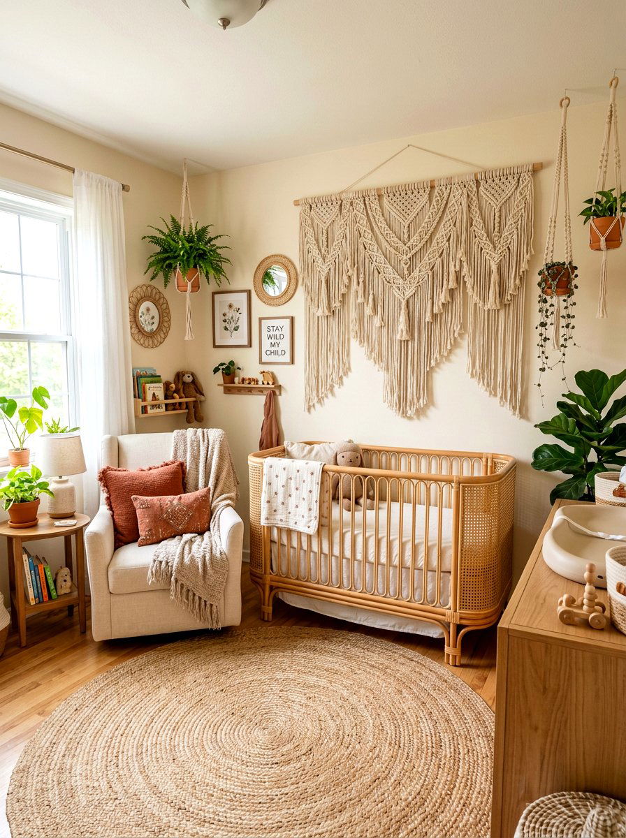 Boho Nursery - 30 viral nursery ideas