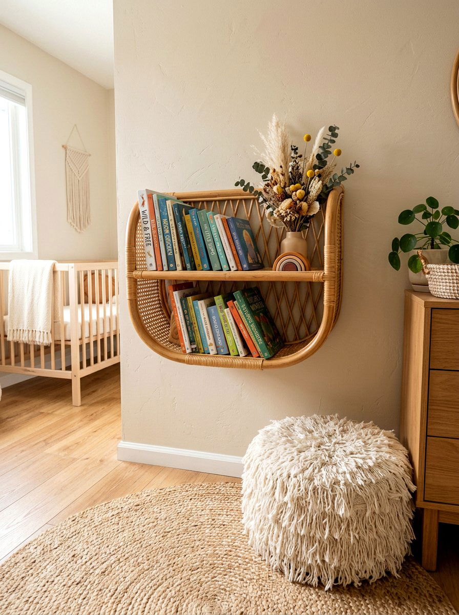 Boho Nursery Book Display - 30 nursery book display ideas