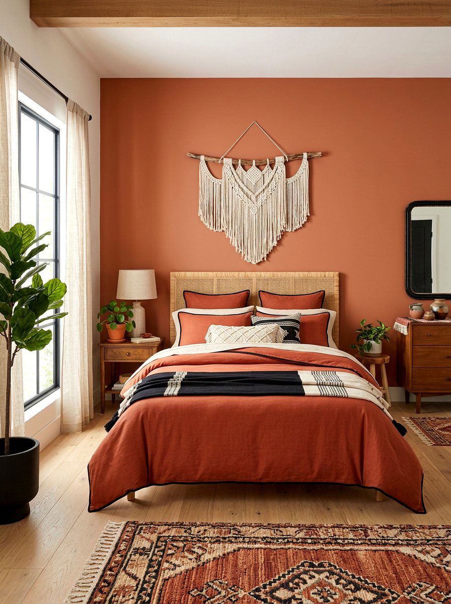 Boho Piped Edge Bedding - 30 piped bedding ideas