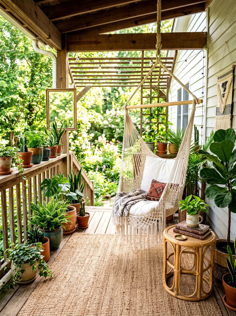 Boho Porch Decor - 30 spring front porch ideas