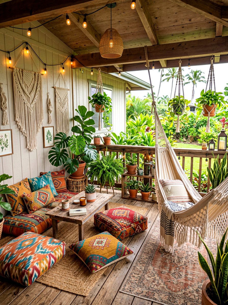 Boho Porch Decor - 30 back porch ideas
