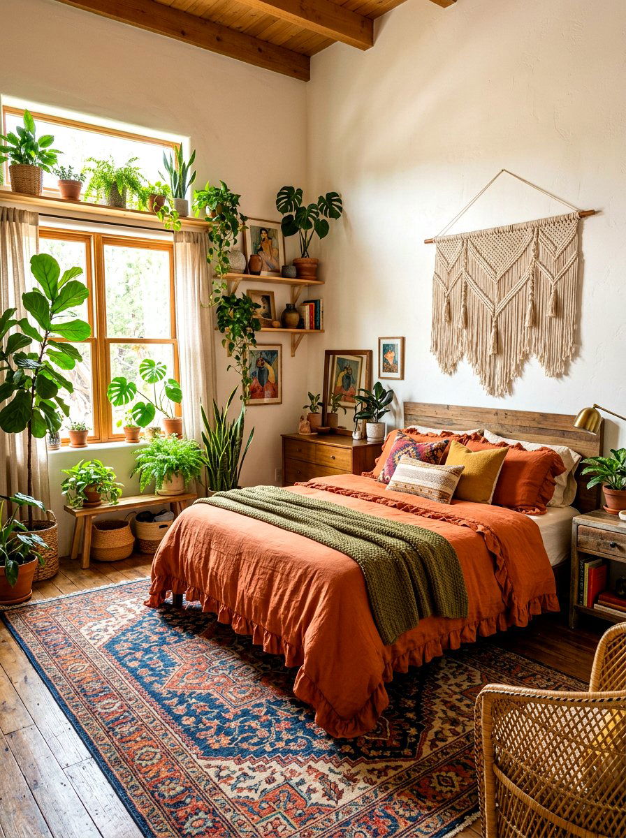 Boho Ruffled Bedding - 30 ruffled bedding bedroom ideas