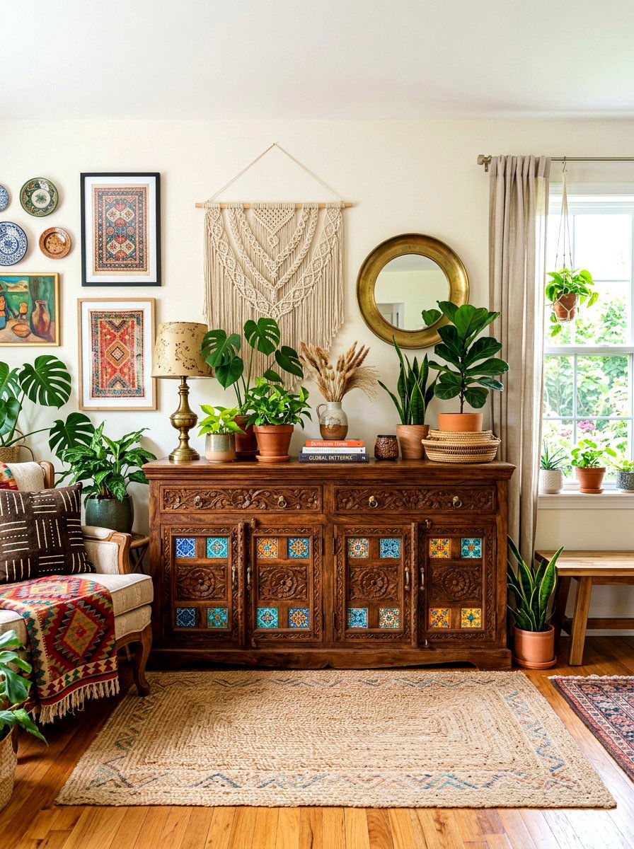 Boho Sideboard Cabinet - 30 buffet cabinet ideas