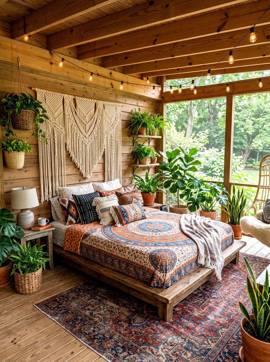 Boho Sleeping Porch - 30 sleeping porch ideas