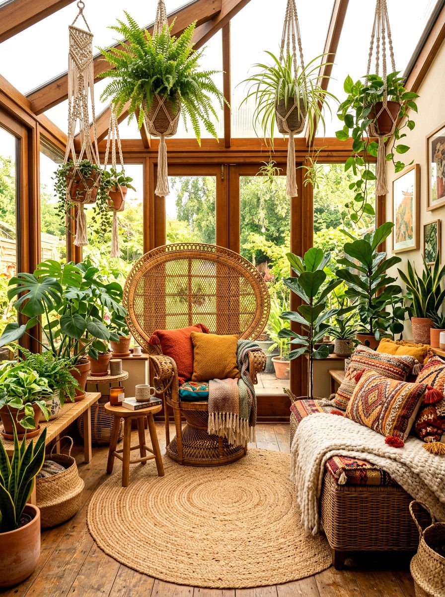 Boho Small Sunroom Furniture - 30 small sunroom ideas