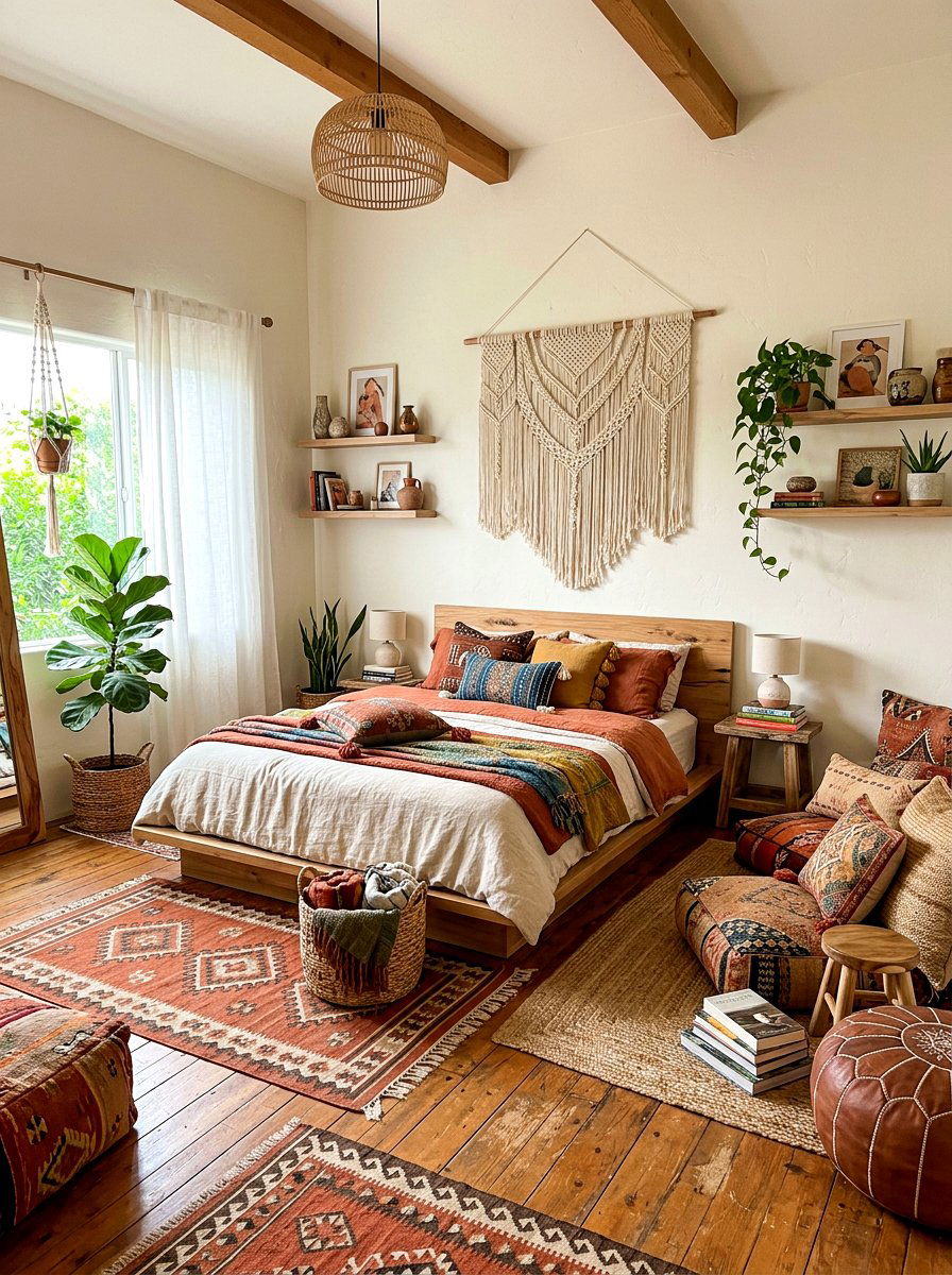 Boho Style Decor - 30 cozy bedroom ideas