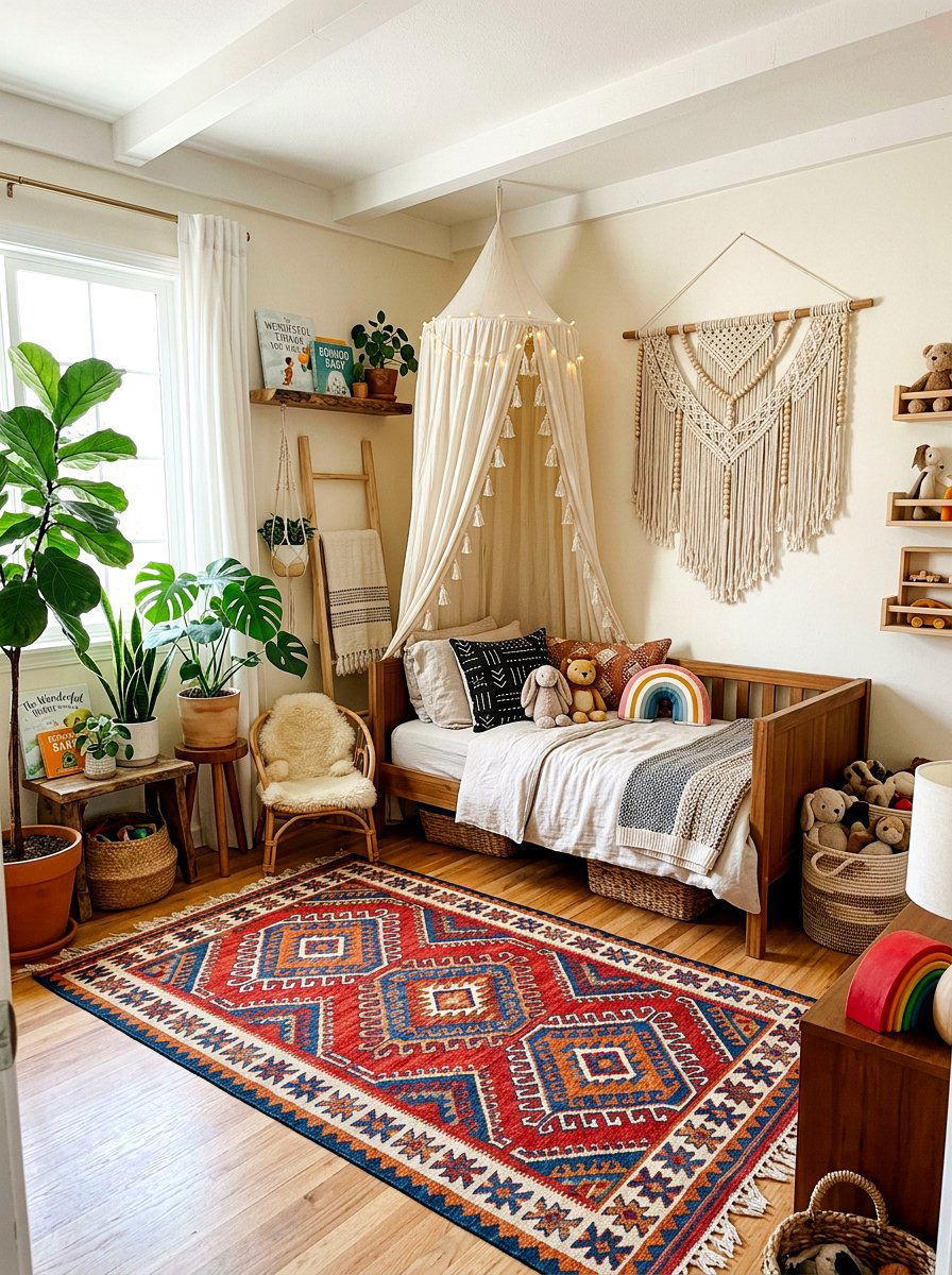 Boho Toddler Bedroom - 30 toddler room ideas