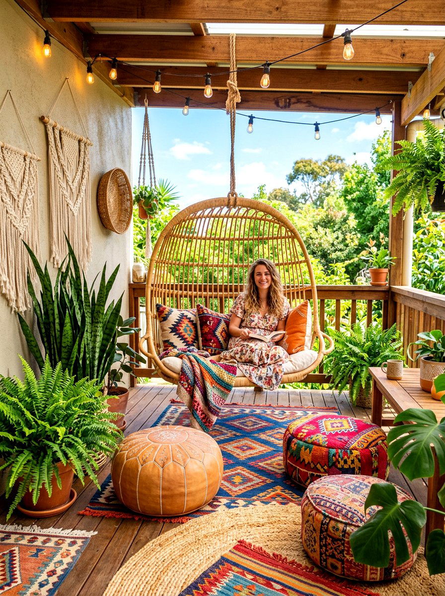 Boho Veranda - 30 veranda decorating ideas