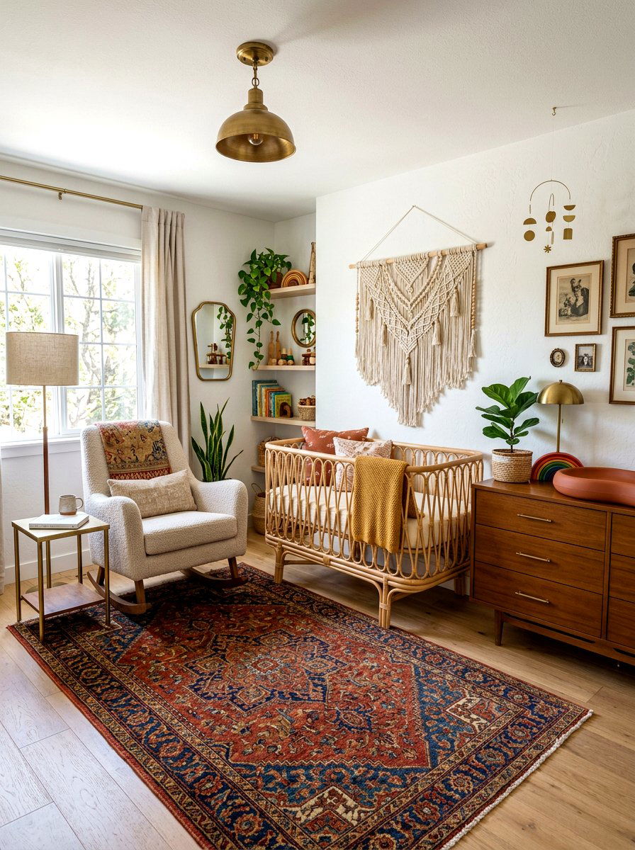 Boho Vintage Nursery - 30 vintage nursery ideas