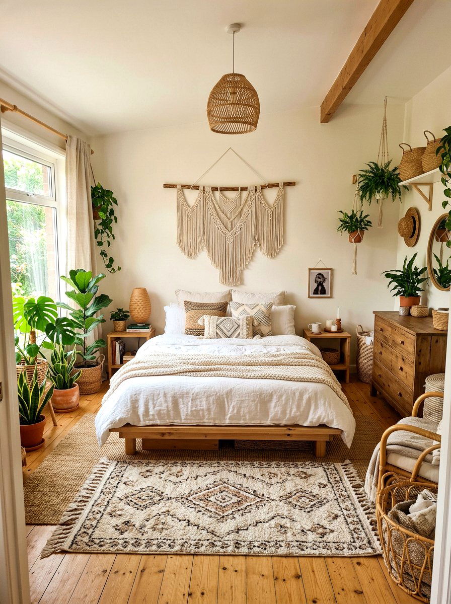 Boho White Bedroom - 30 white bedroom ideas