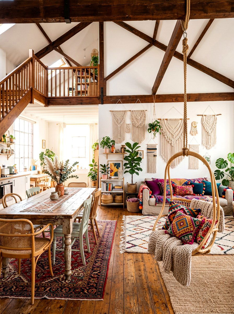Boho chic loft - 30 loft apartment ideas