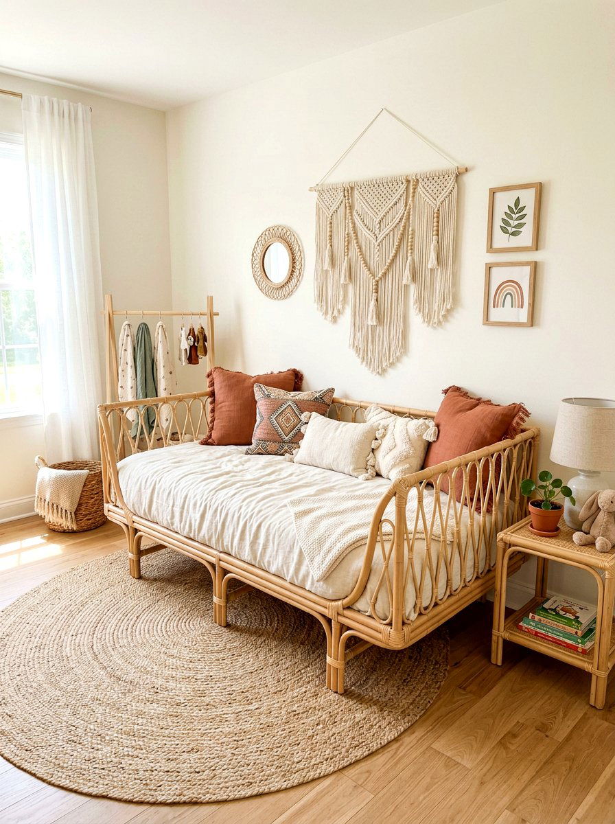 Boho nursery daybed - 30 daybed room ideas