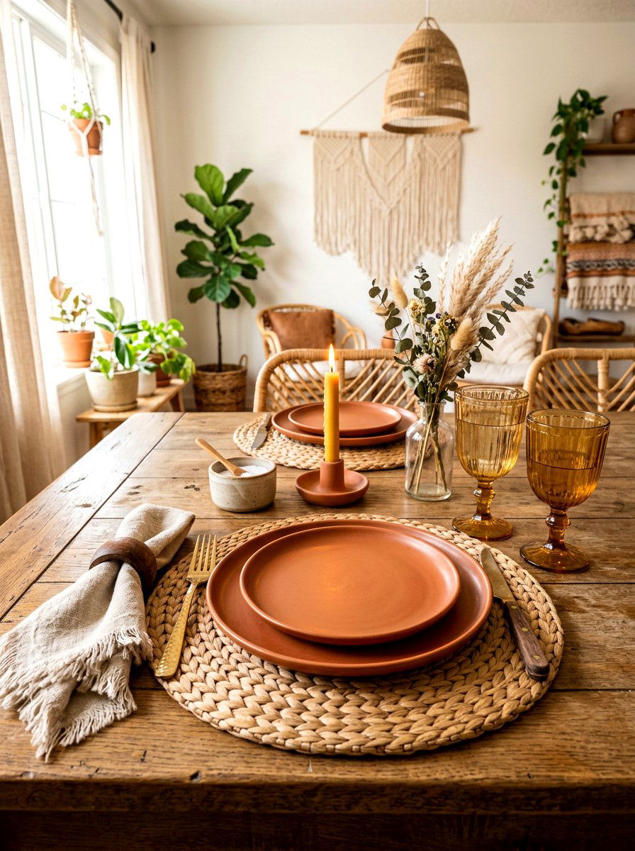 Boho place setting - 30 place setting ideas