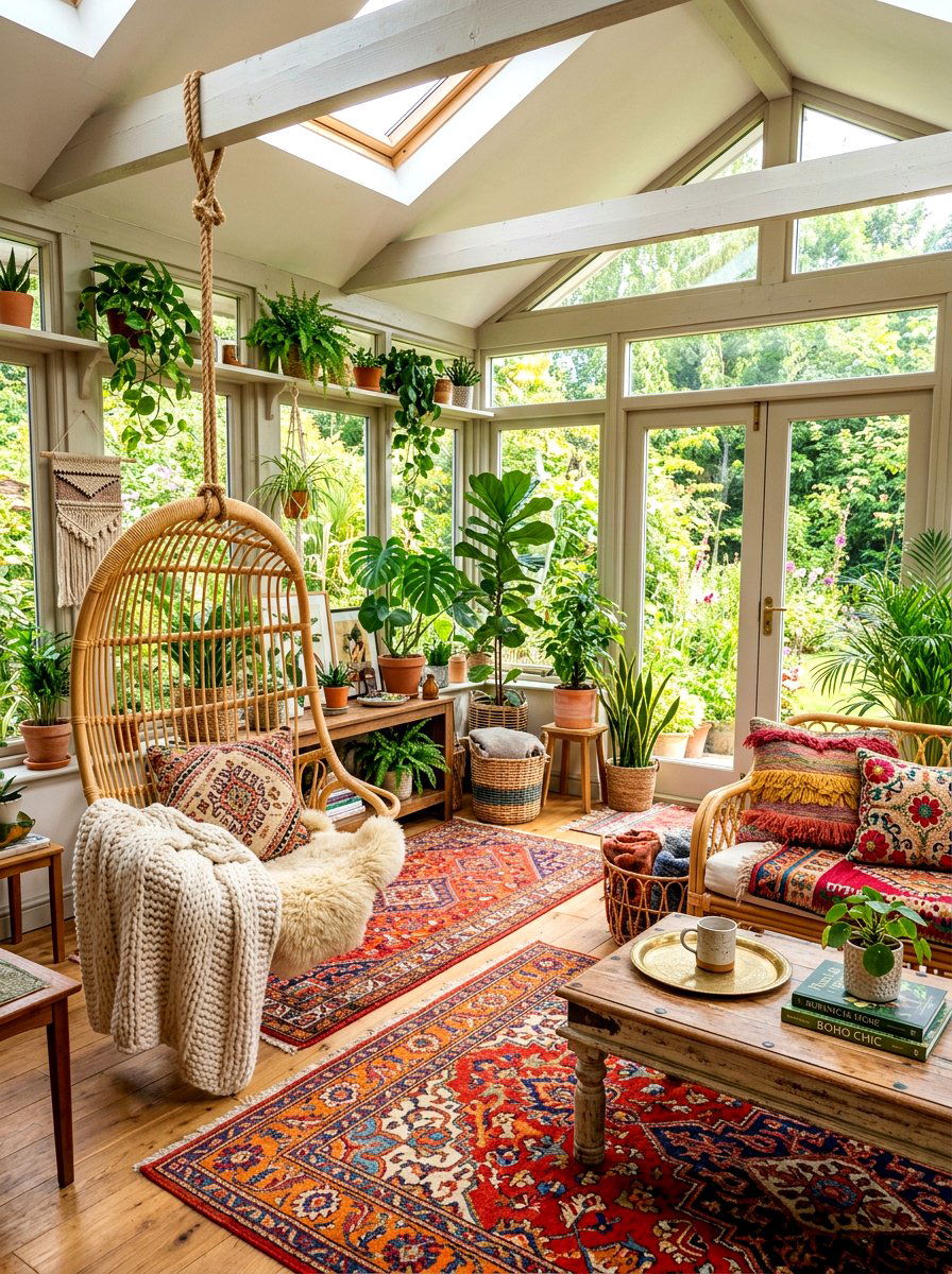 Boho sunroom decor - 30 elegant sunroom ideas