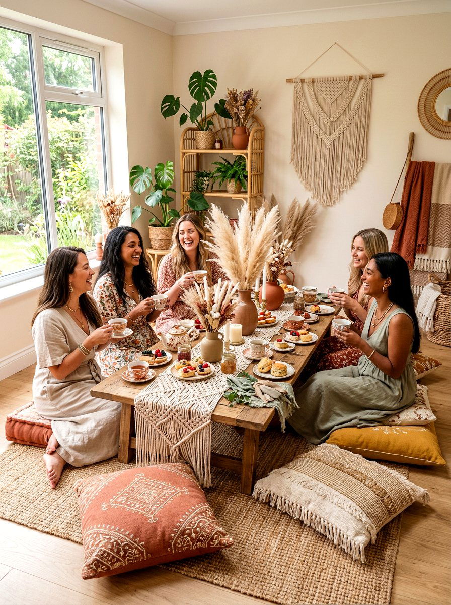 Boho tea party - 30 tea party table ideas
