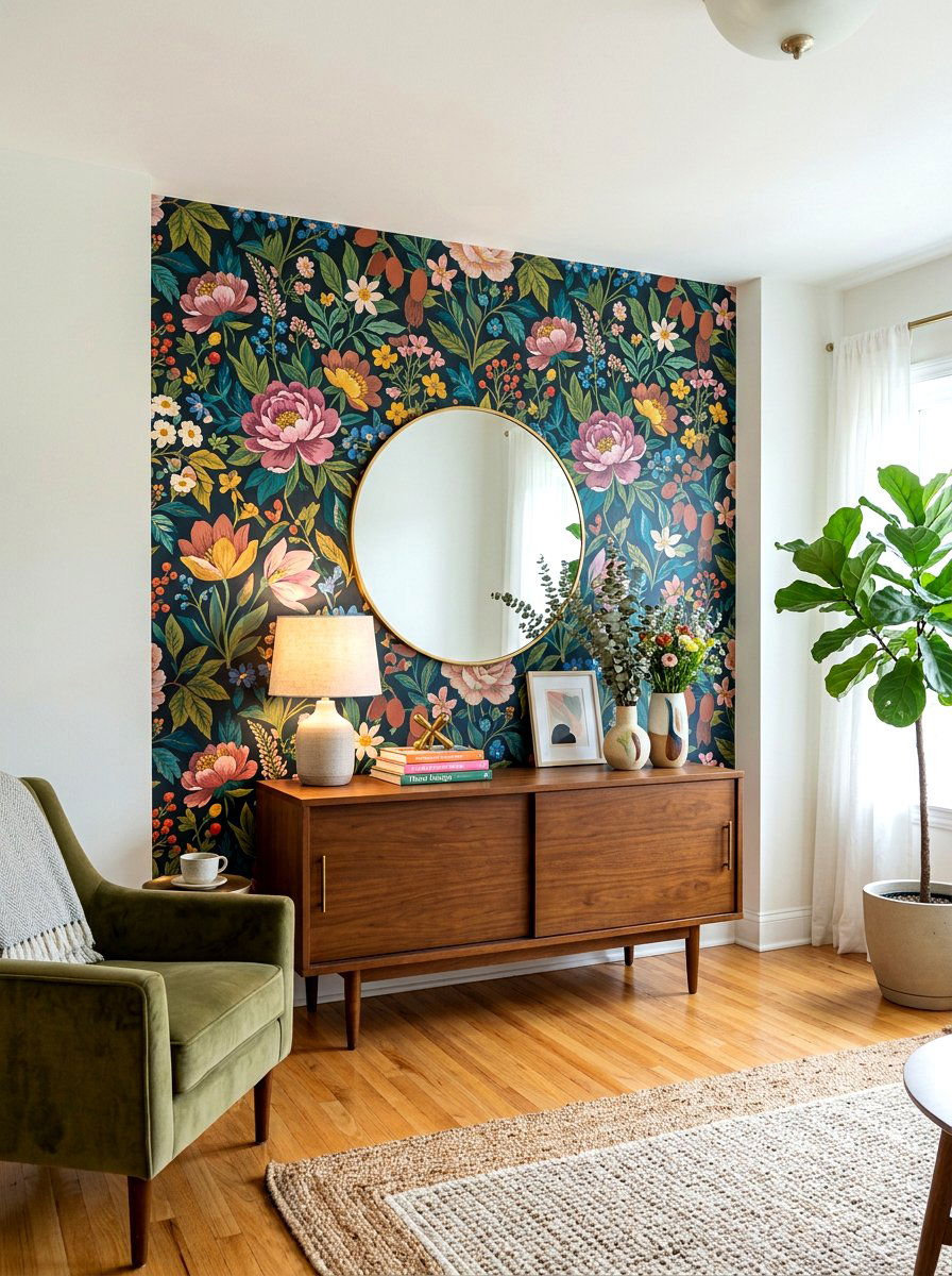 Bold Accent Wall - 30 first apartment ideas