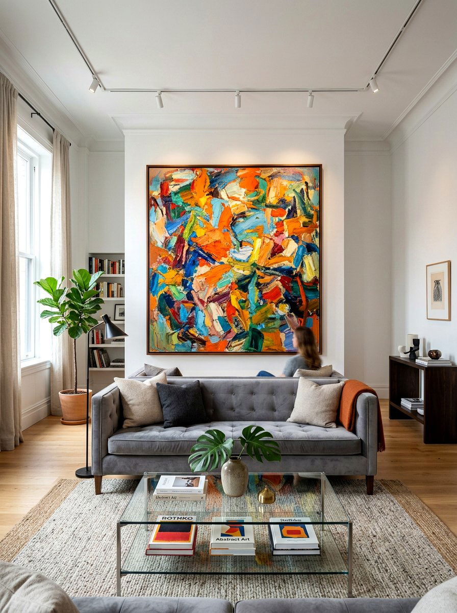 Bold Art Living Room - 30 formal sitting room ideas