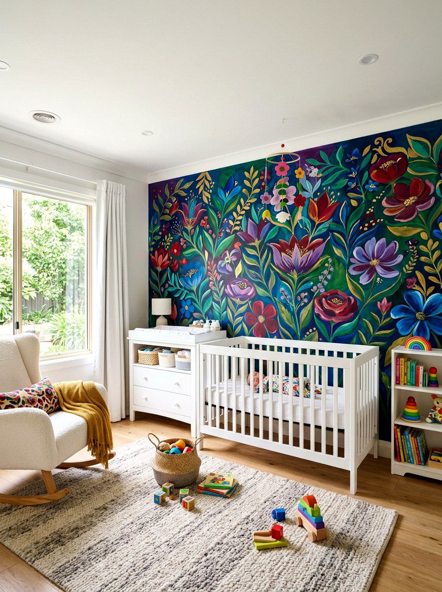 Bold Colorful Blossoms - 30 floral nursery ideas