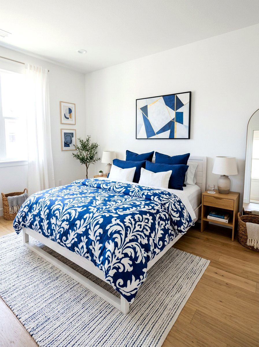 Bold Patterned Bedroom - 30 European bed styling ideas
