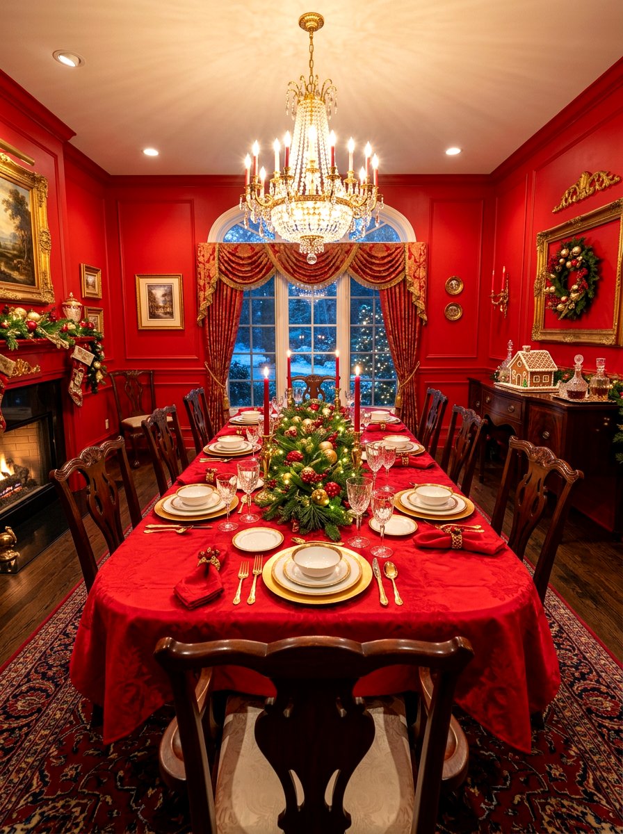 Bold Red - 30 formal table setting ideas