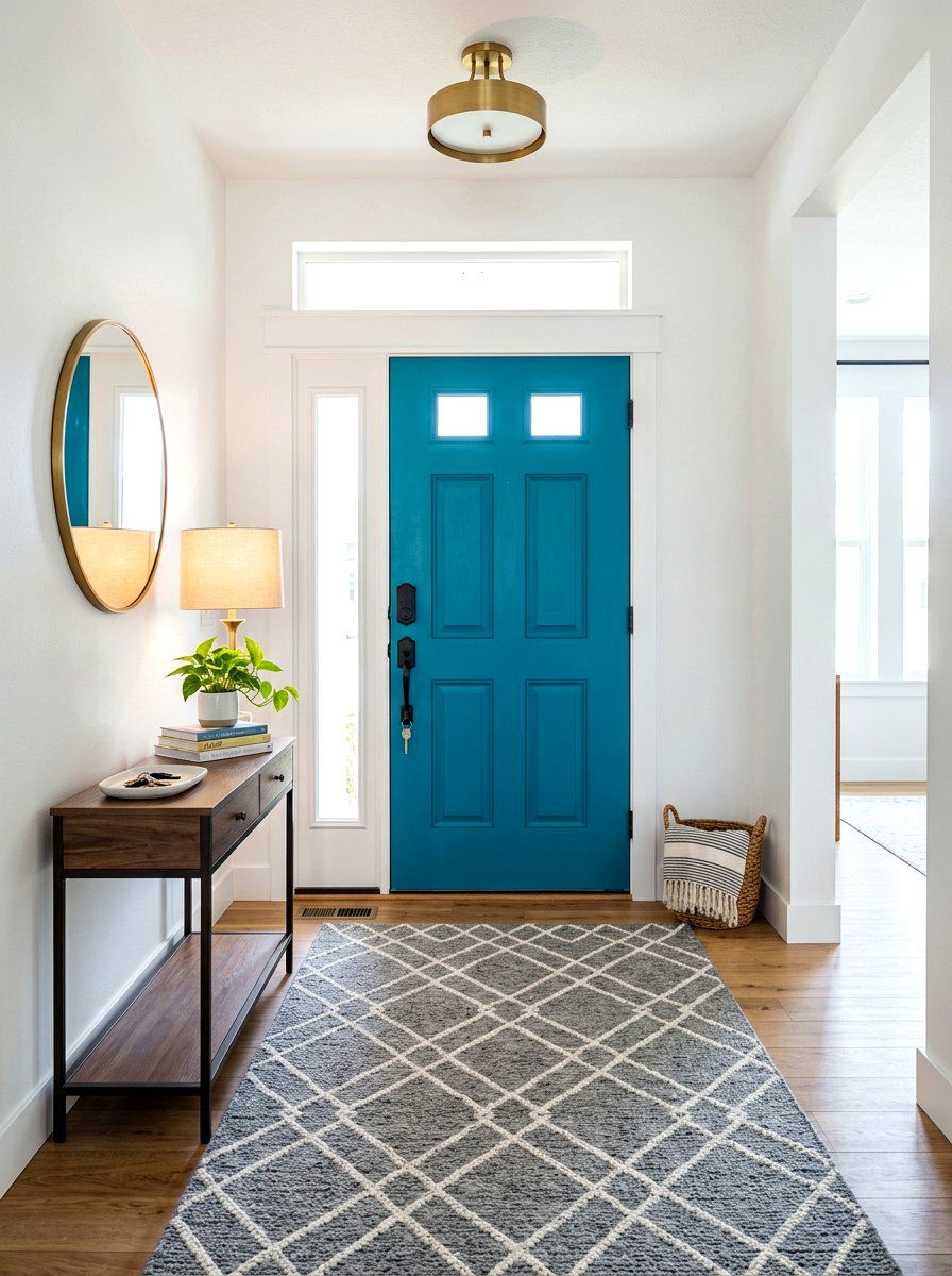 Bold front door paint - 30 entryway makeover ideas