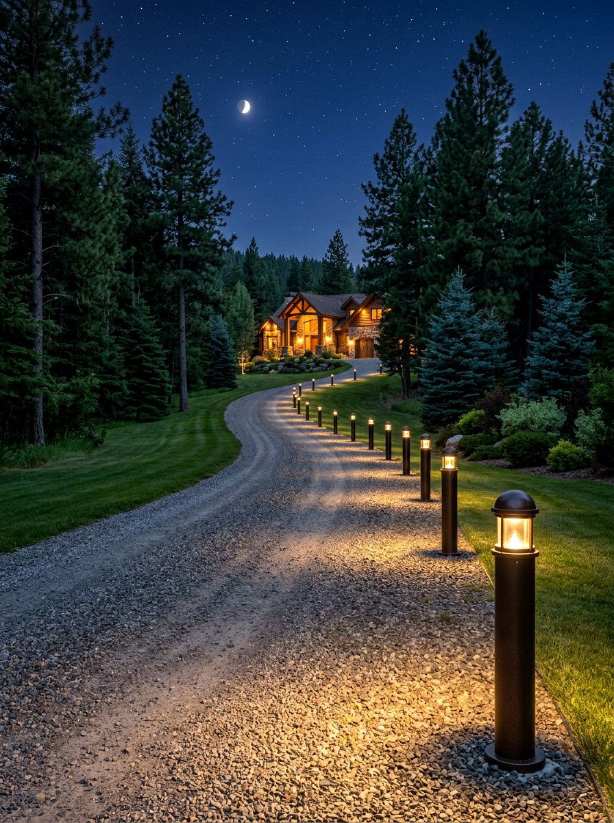 Bollard path lighting - 30 exterior lighting ideas for front of house