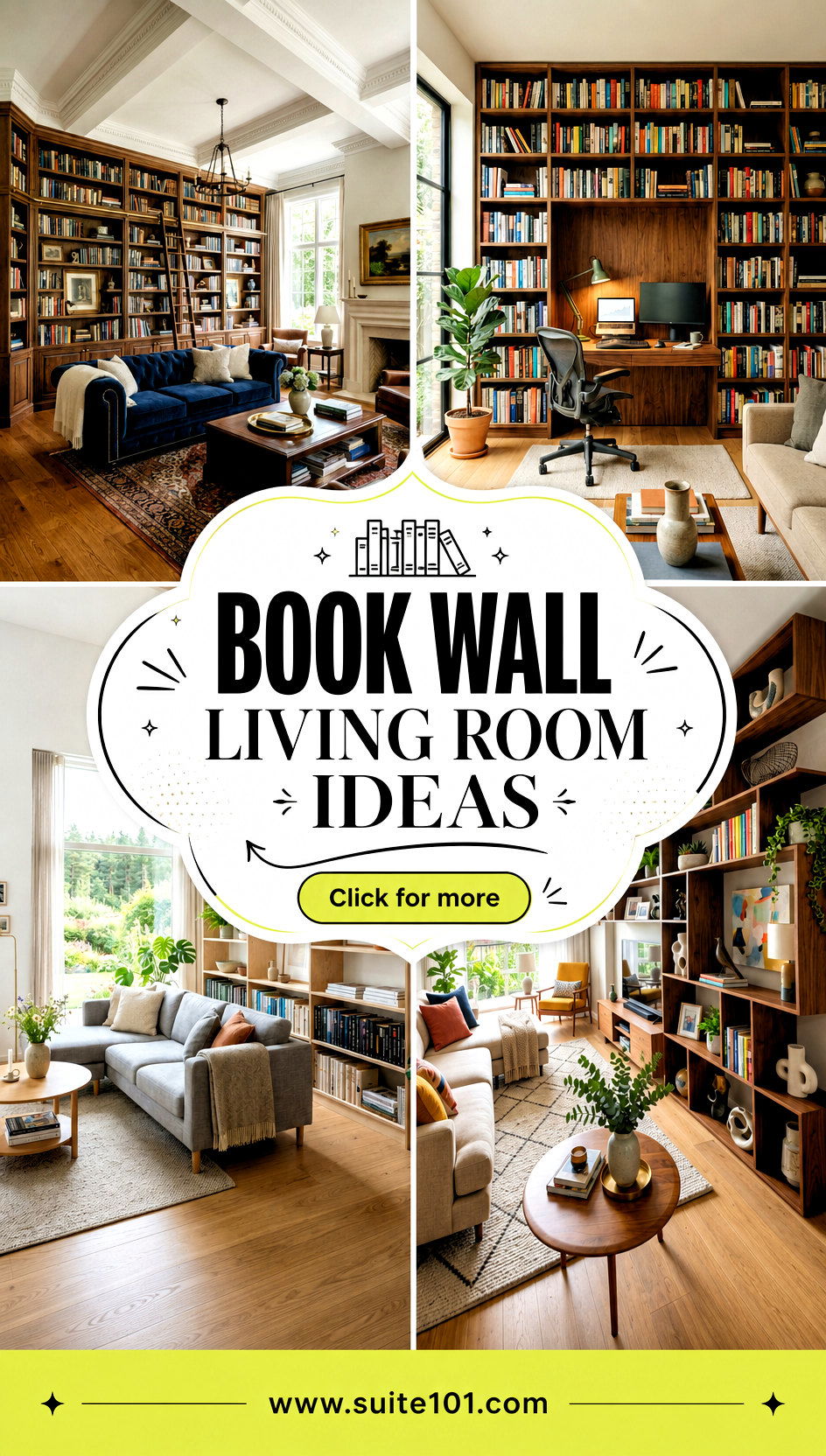 Book Wall Living Room Ideas to Turn Books Into Decor Beautifully - Book Wall Living Room Ideas to Turn Books Into Decor Beautifully
