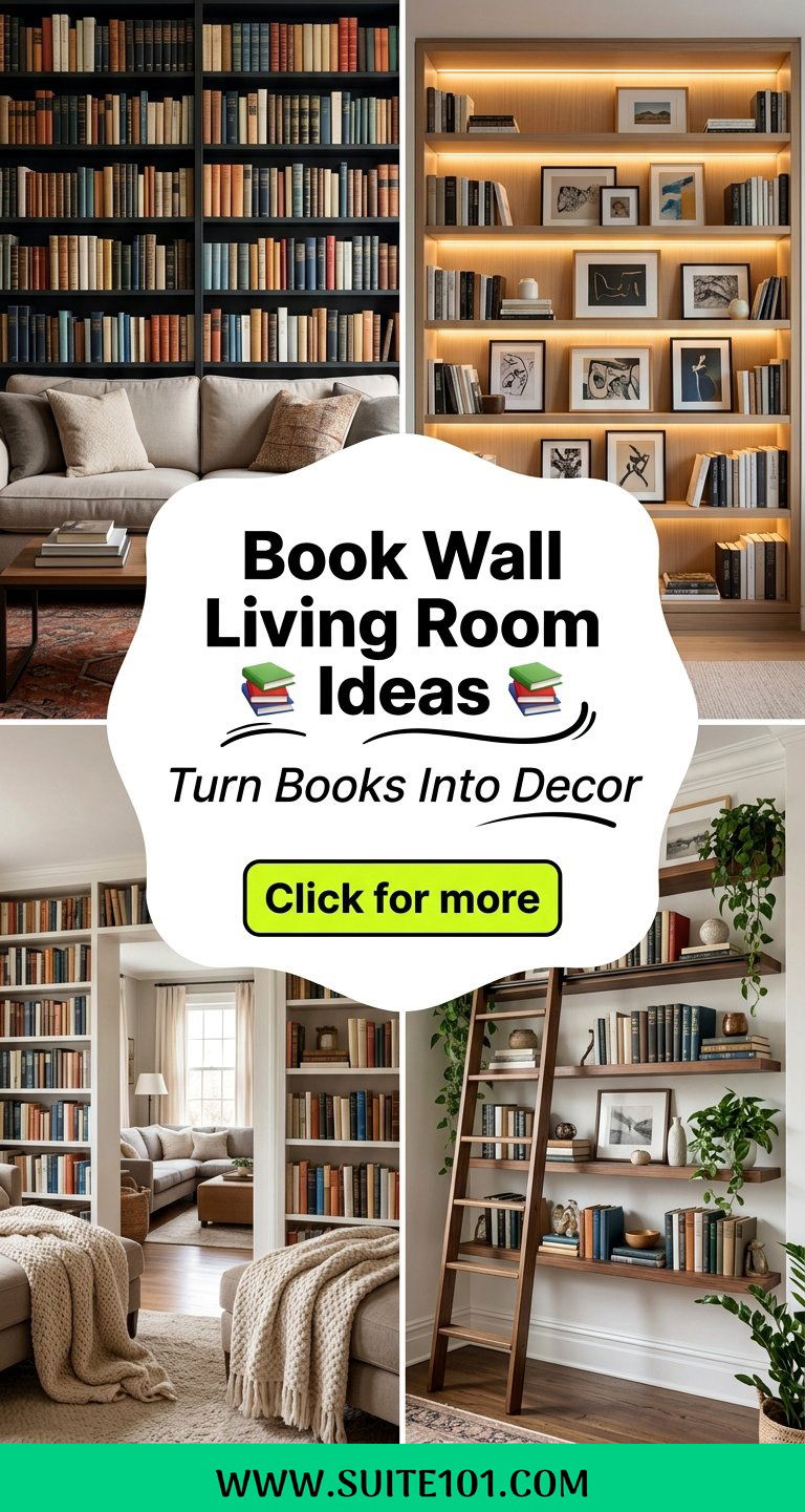 Book Wall Living Room Ideas to Turn Books Into Decor Beautifully - Book Wall Living Room Ideas to Turn Books Into Decor Beautifully