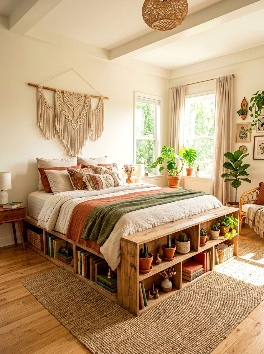 Bookcase Bed Base - 30 storage bed apartment ideas