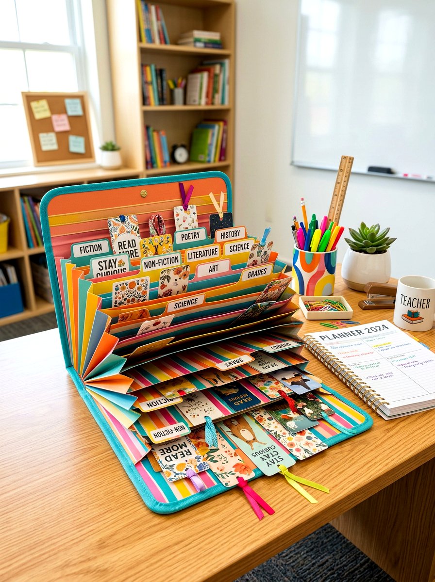 Bookmark accordion folder - 30 bookmark display ideas