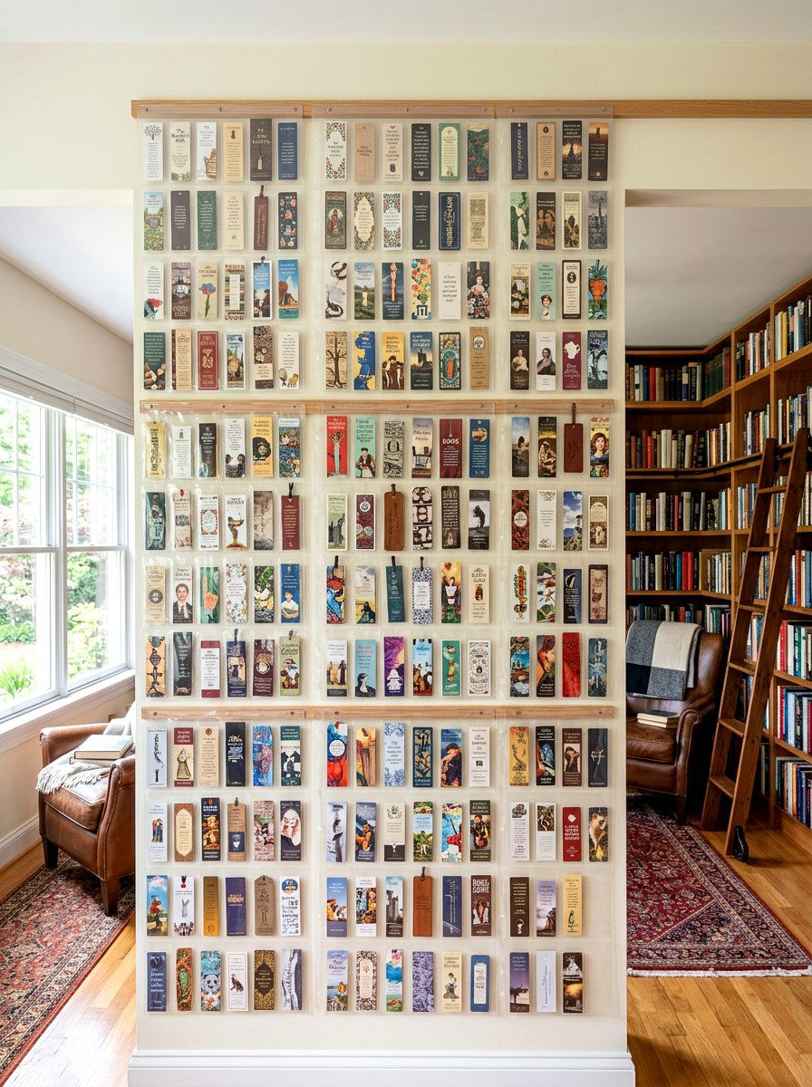 Bookmark clear vinyl sheet - 30 bookmark display ideas