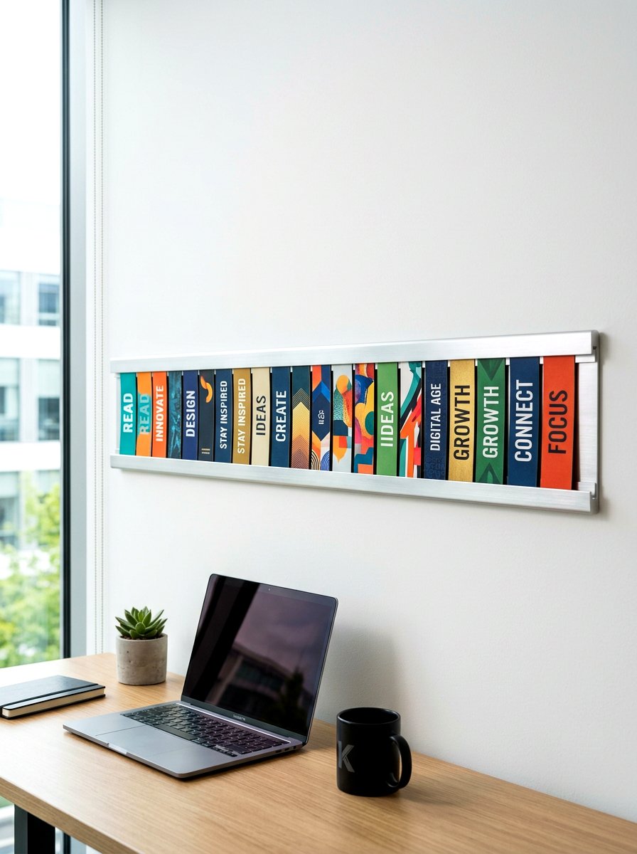 Bookmark clip rail - 30 bookmark display ideas