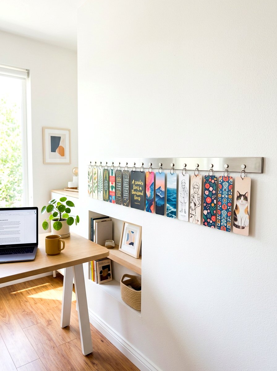 Bookmark magnetic strip - 30 bookmark display ideas
