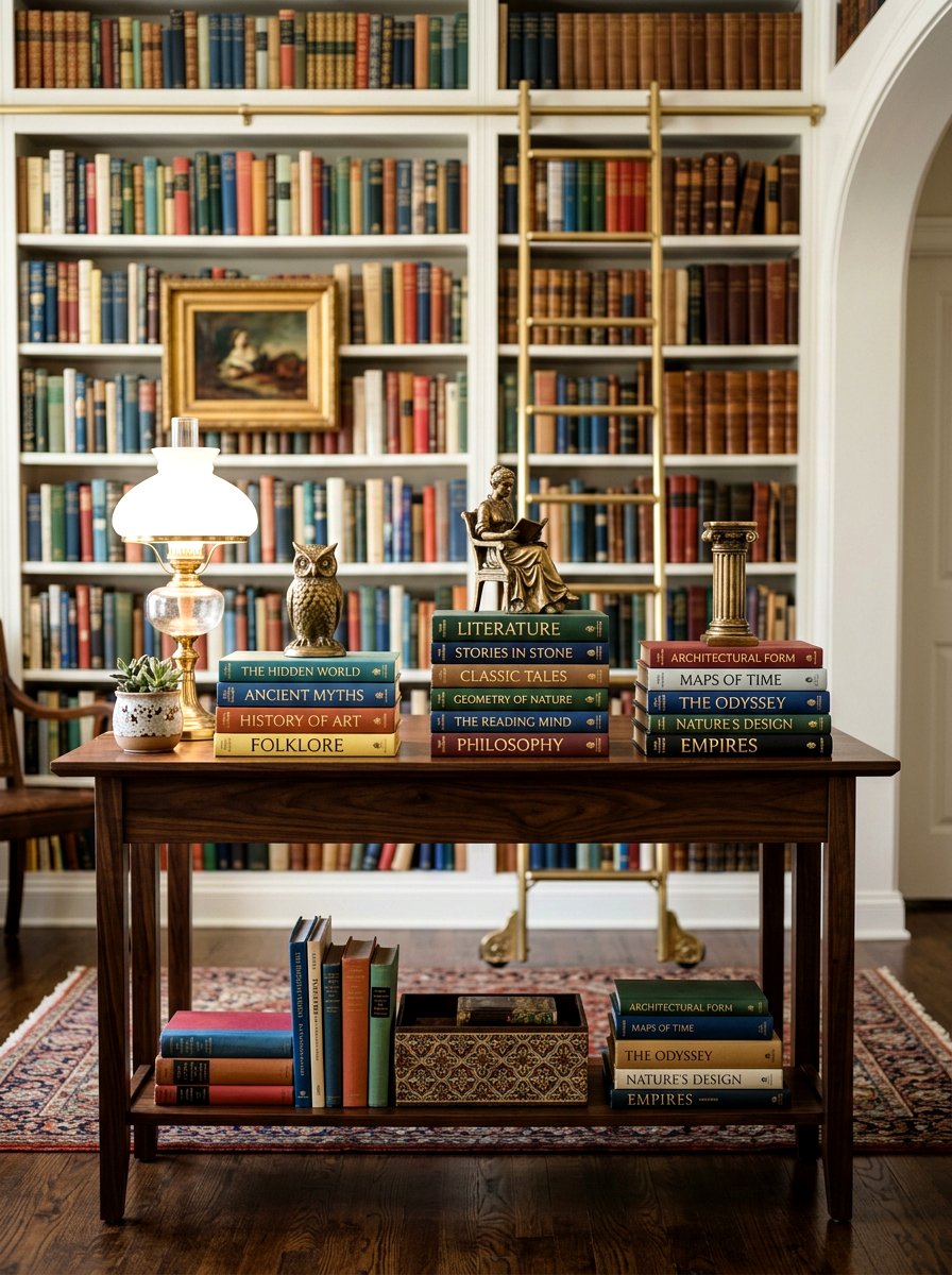 Books On Console Table - 30 console styling ideas