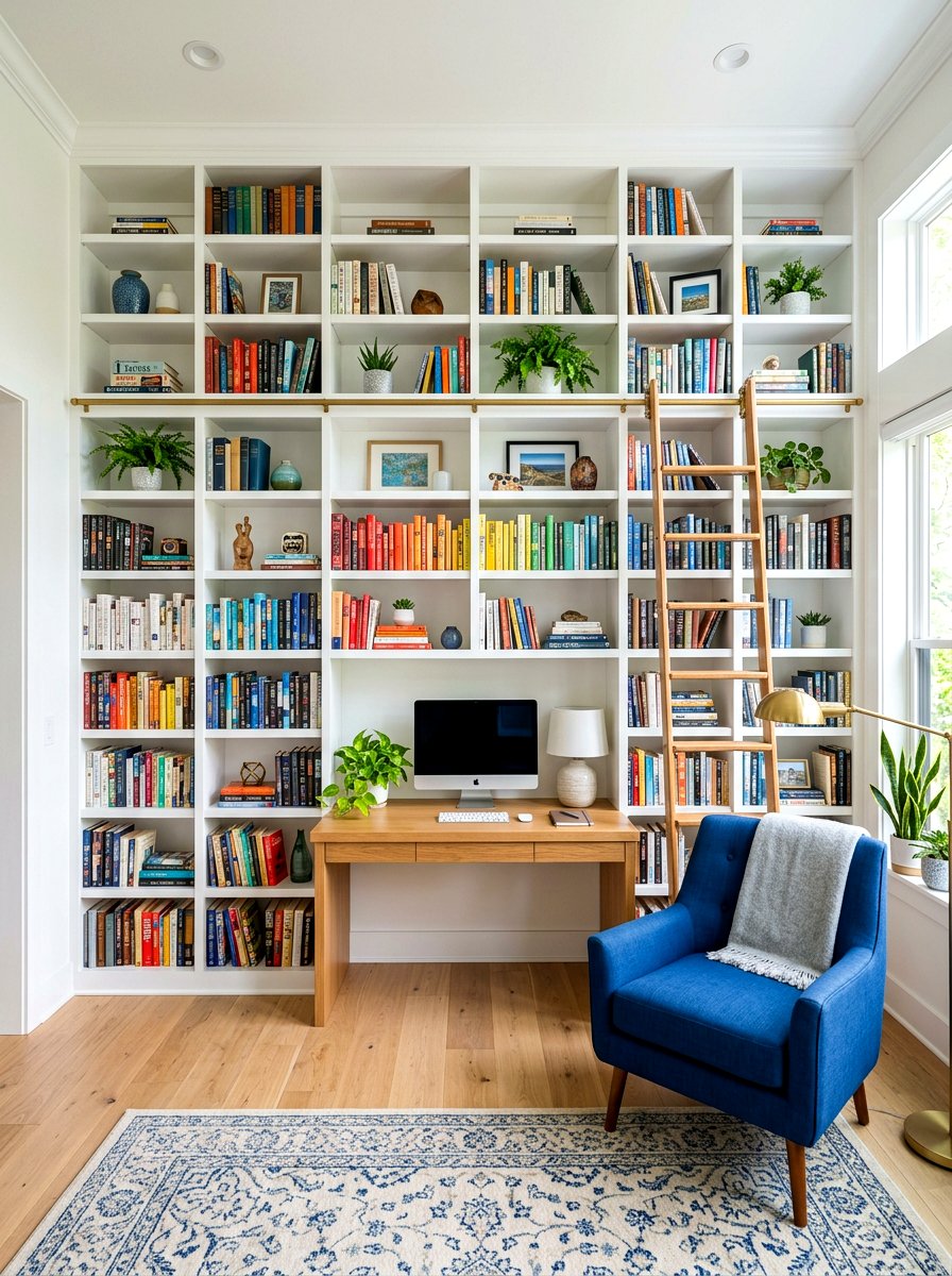 Bookshelf Desk Storage Unit - 30 teen bedroom desk ideas