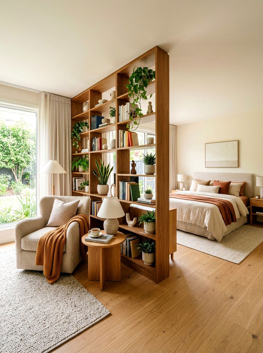 Bookshelf Partition Wall - 30 partial wall room divider ideas