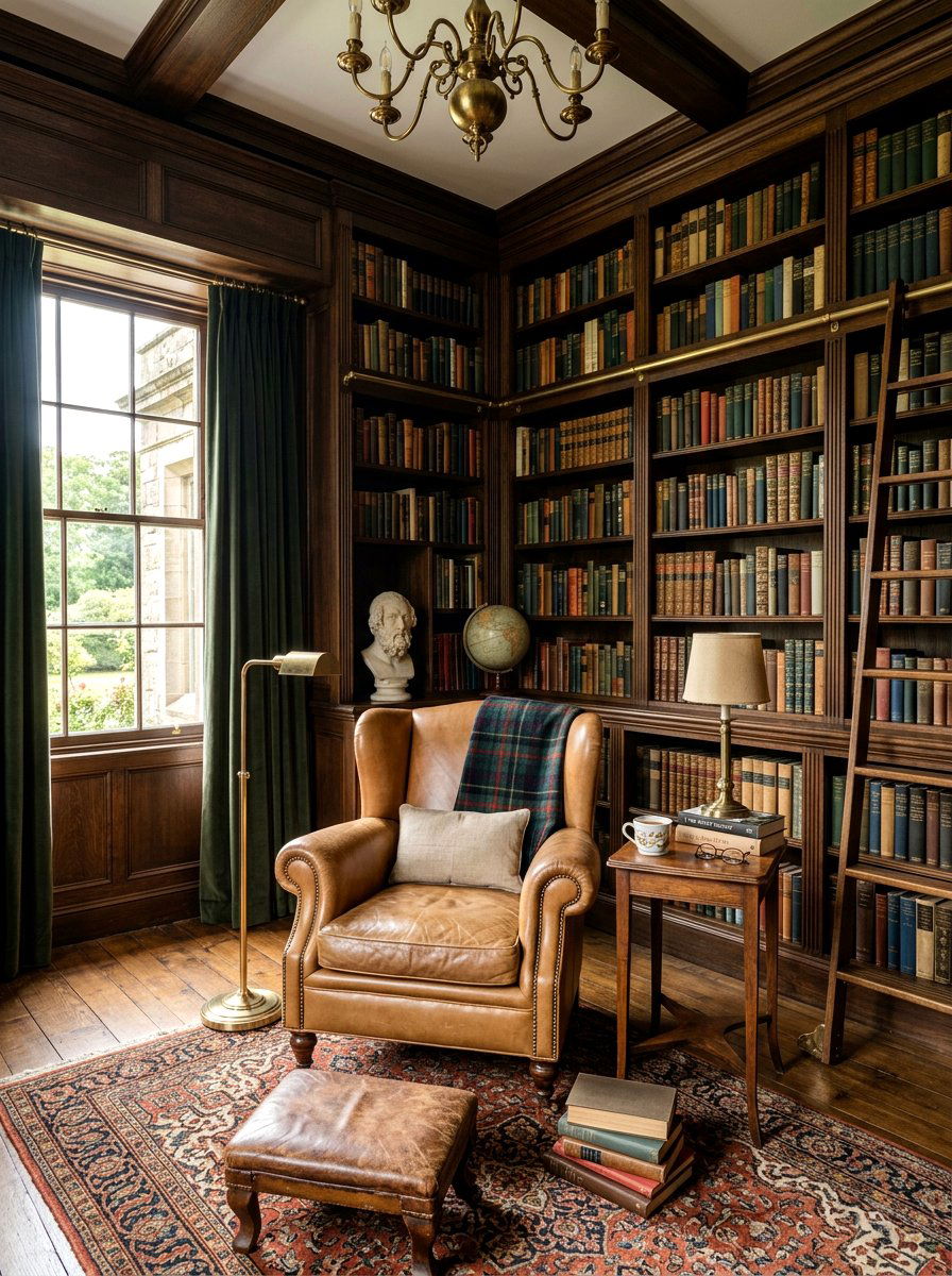 Bookshelf Reading Corner - 30 bedroom mini lounge ideas