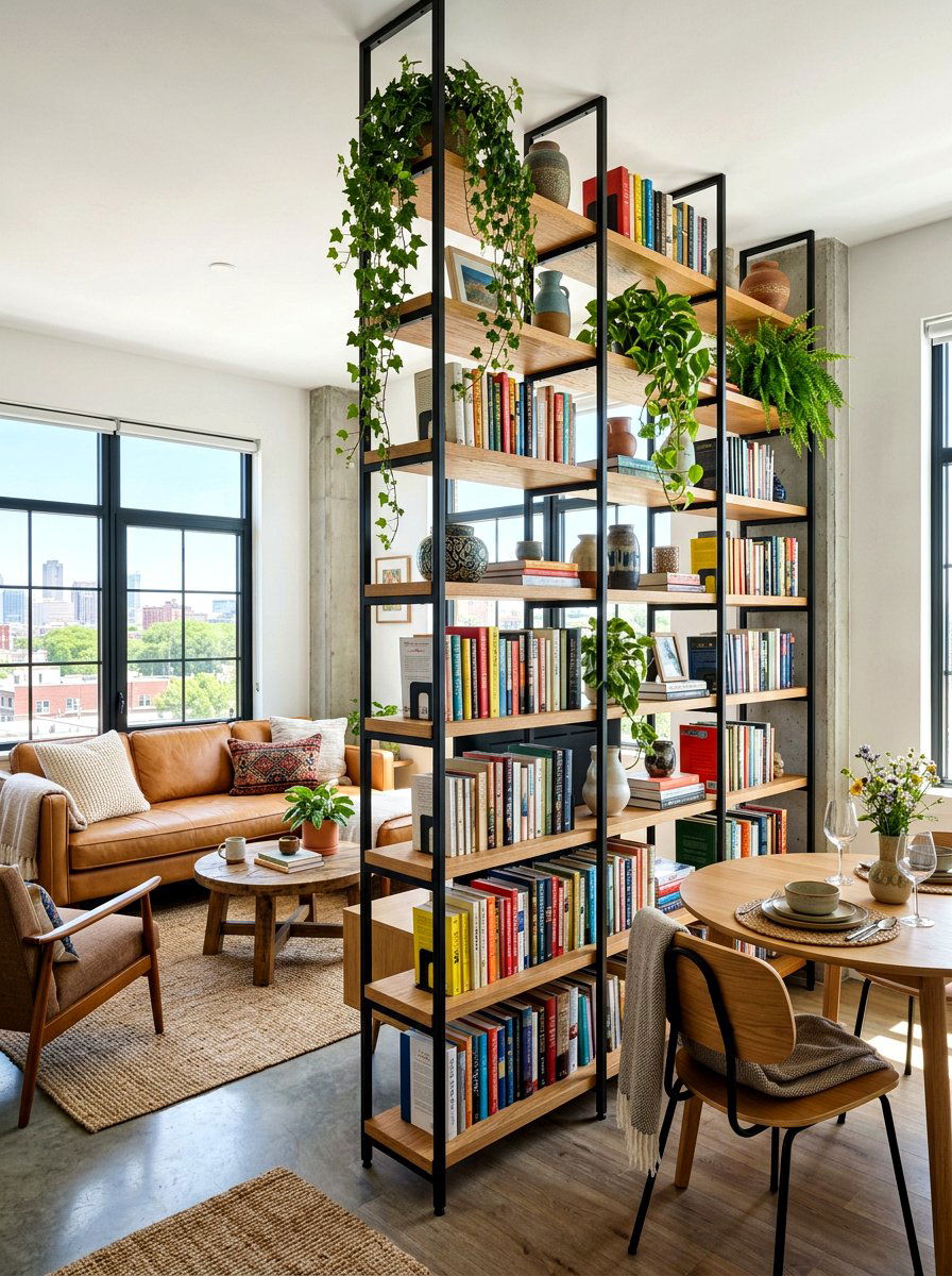 Bookshelf Room Divider - 30 multipurpose furniture ideas