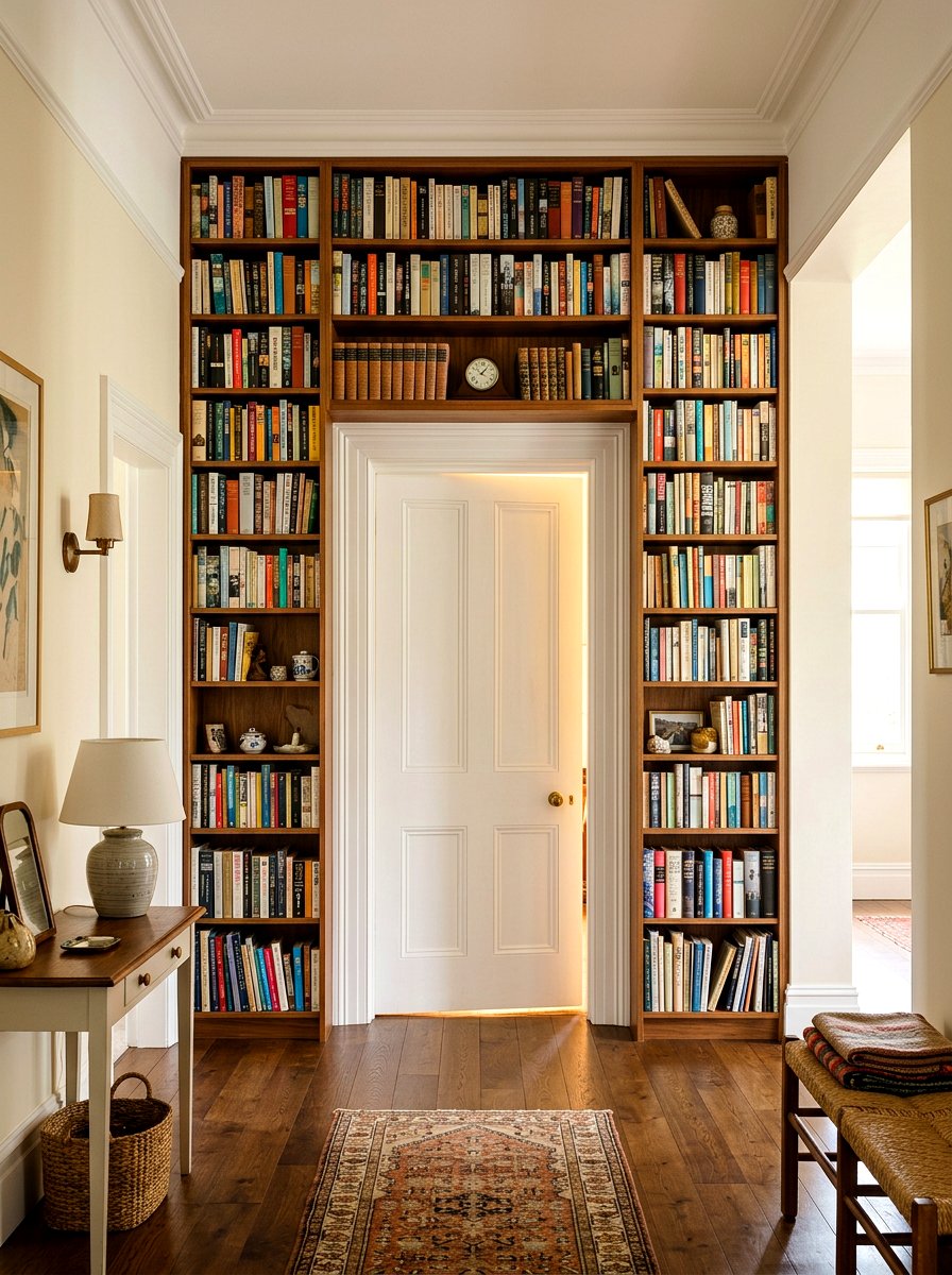 Bookshelf Wall Around Door - 30 bookshelf wall ideas