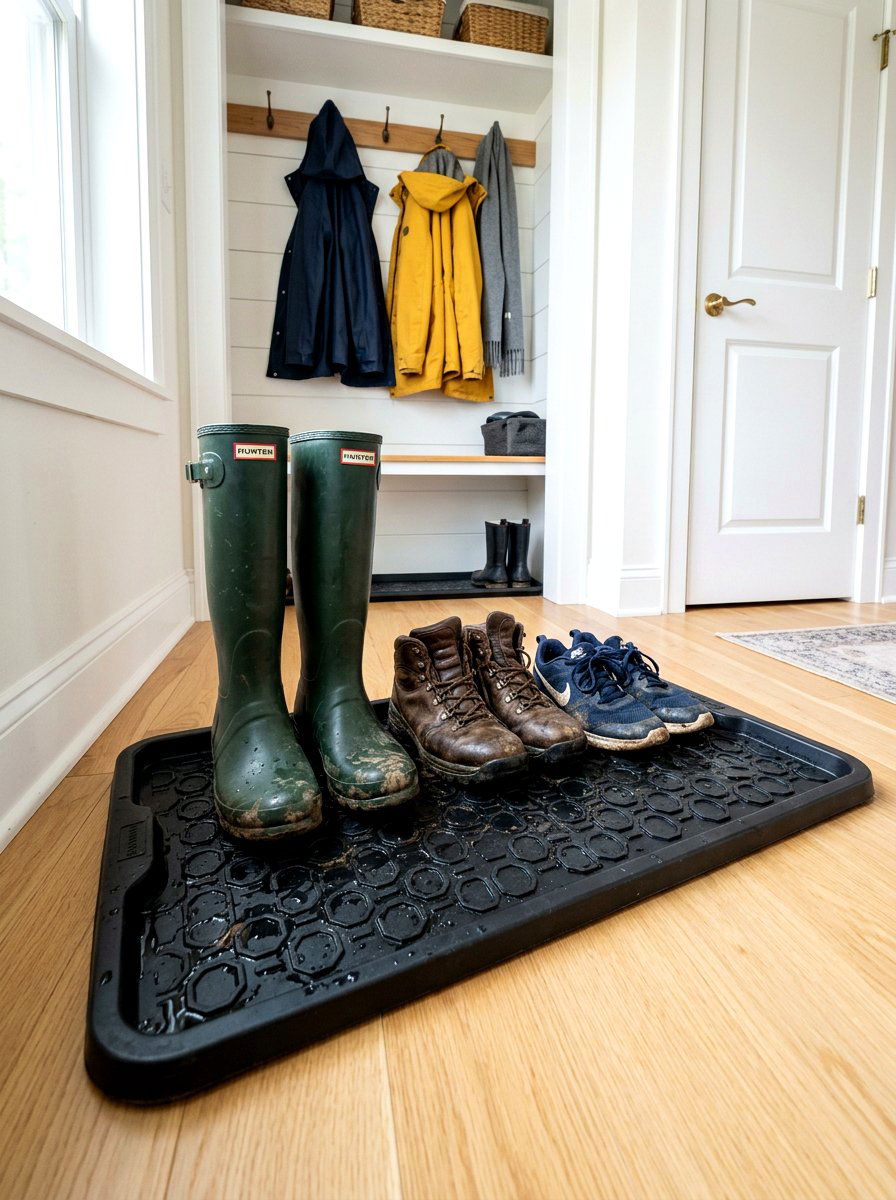 Boot Tray Mat - 30 entry closet organization ideas