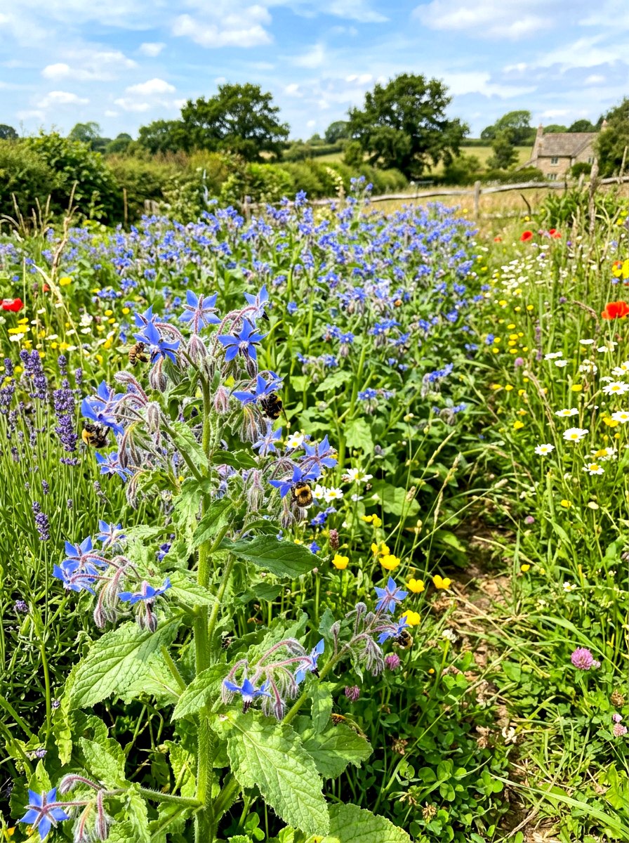 Borage Patch - 30 edible flower garden ideas