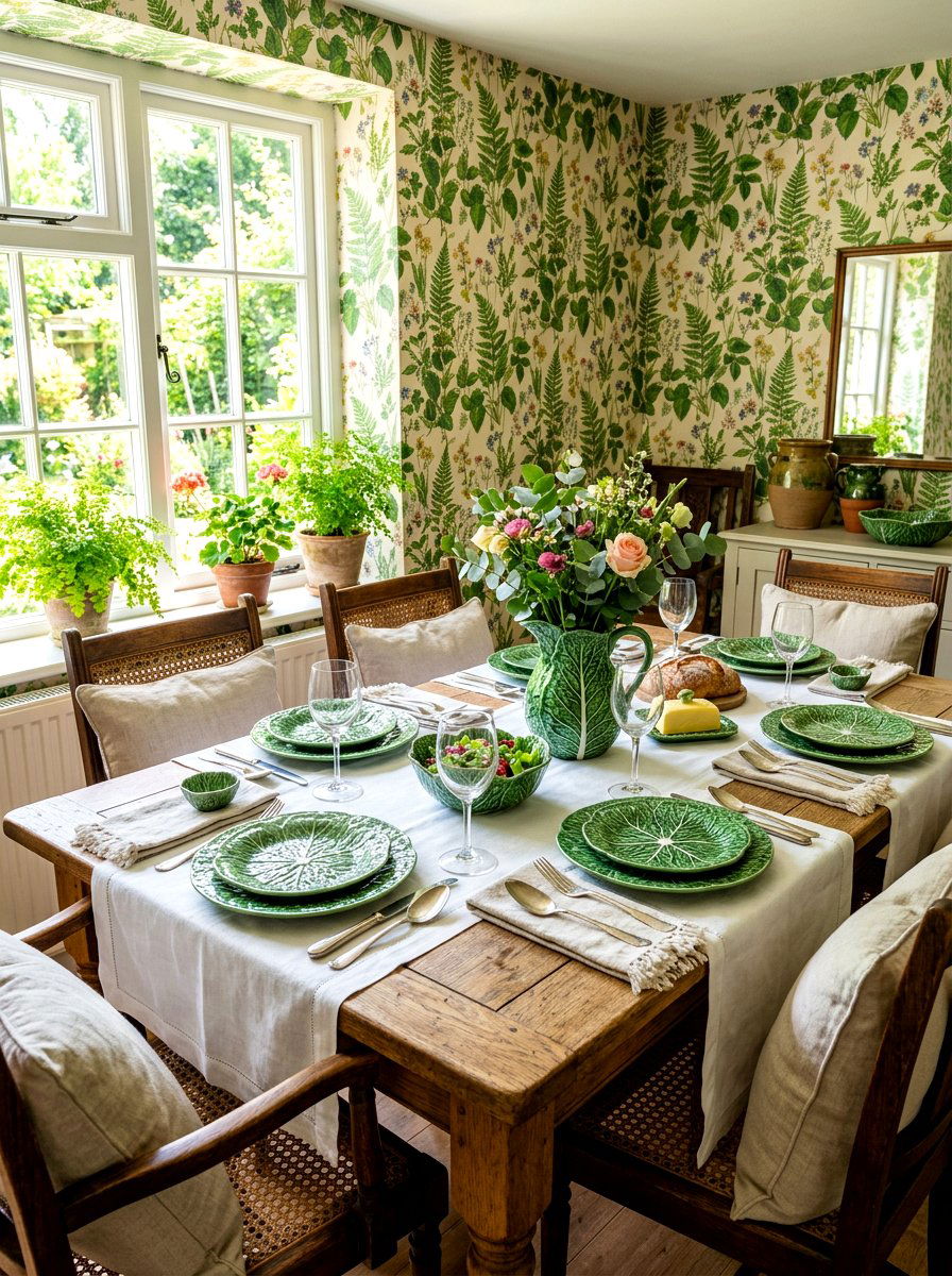 Bordallo Pinheiro Dinnerware - 30 cabbageware dining ideas