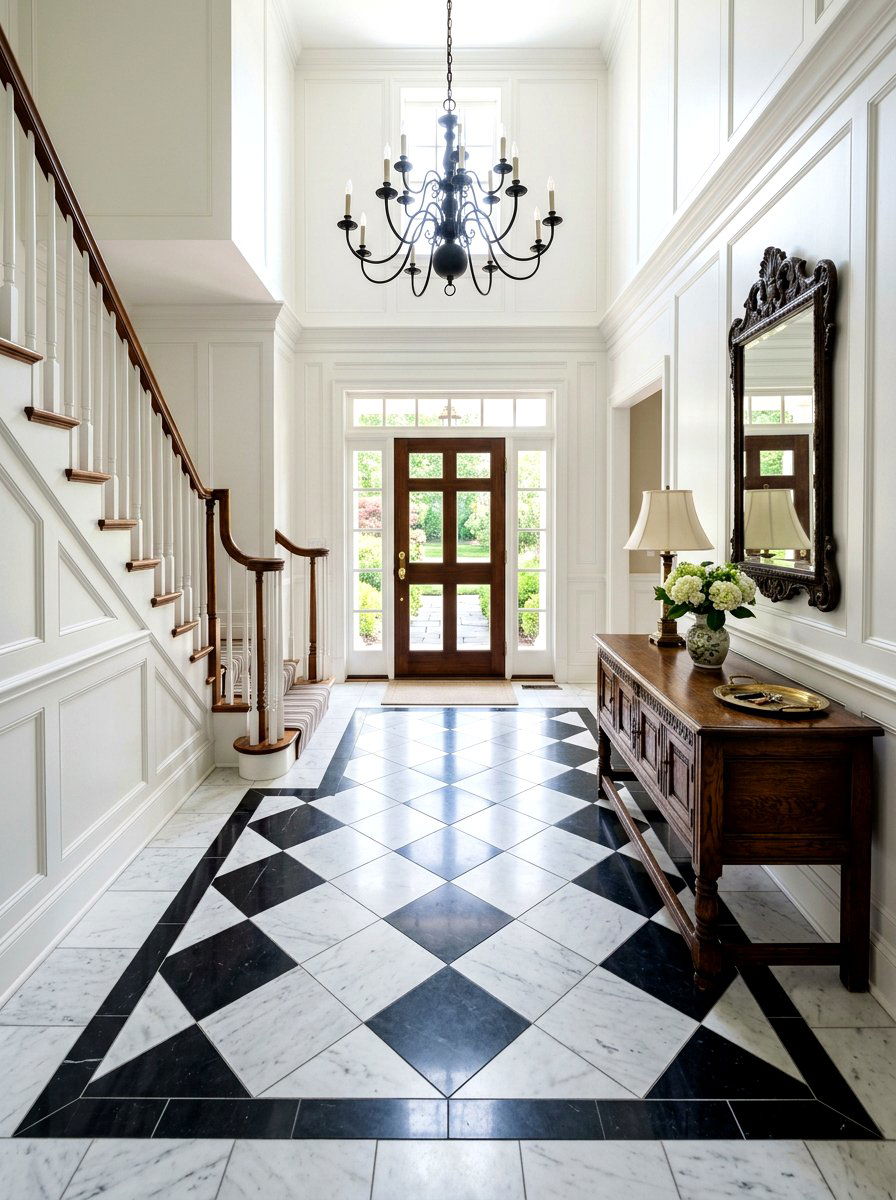 30 Checkerboard Floor Ideas for Floors That Steal the Show
