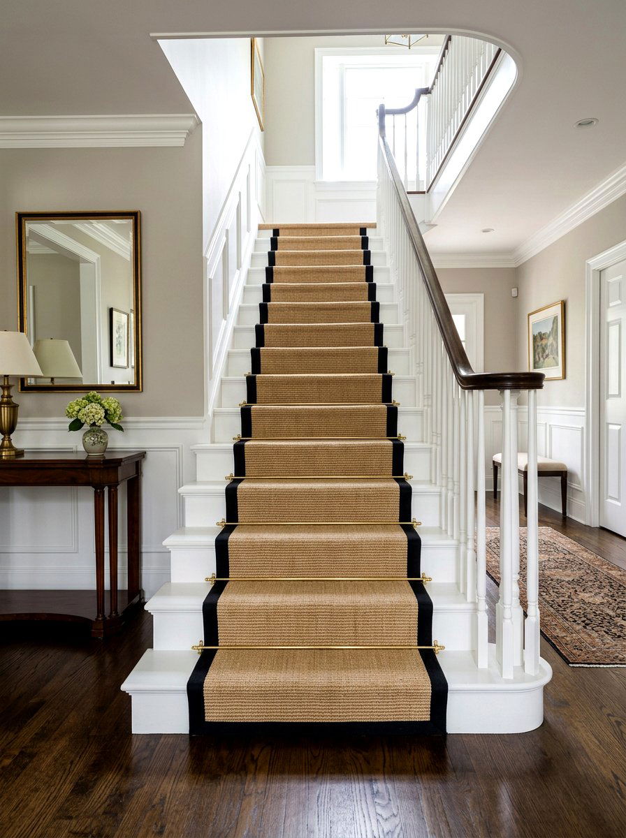 30 Staircase Runner Ideas to Upgrade Grip, Style, and Comfort