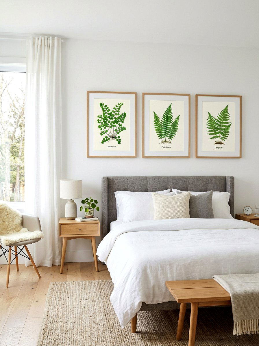 Botanical Art Prints - 30 spring bedroom glow up ideas