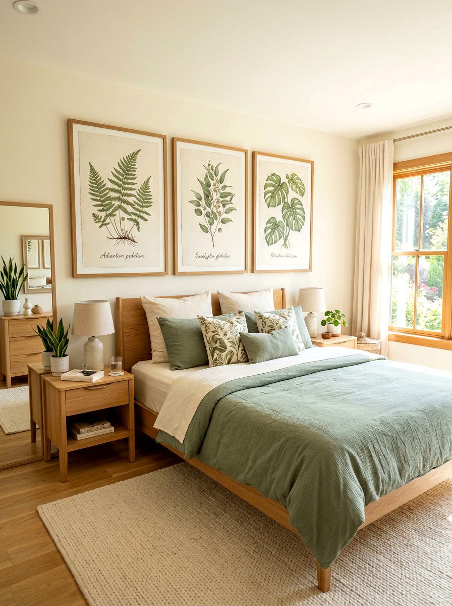 Botanical Art - 30 spring bedroom refresh ideas